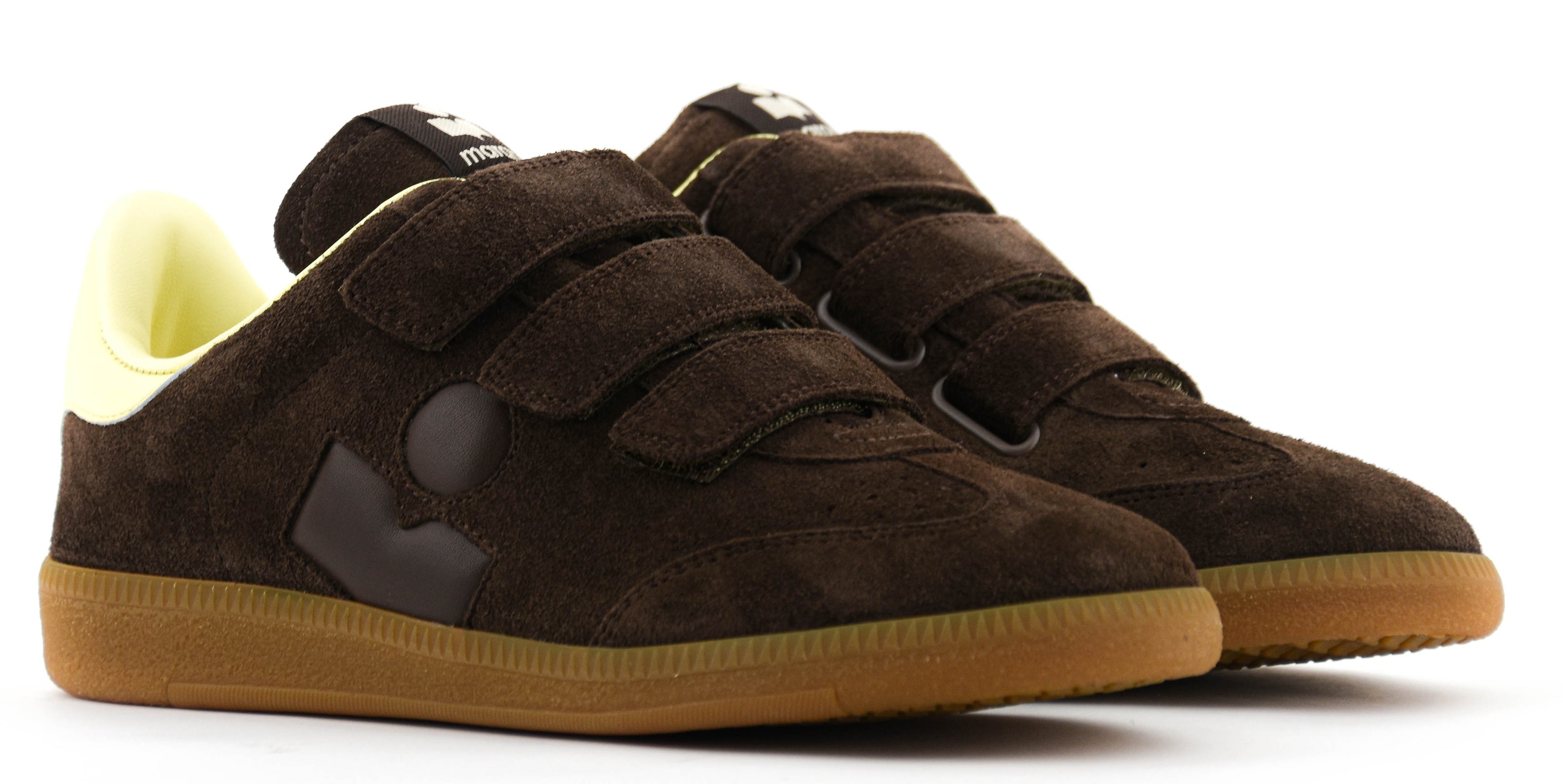 ISABEL MARANT BETH SNEAKER CHOCOLATE YELLOW