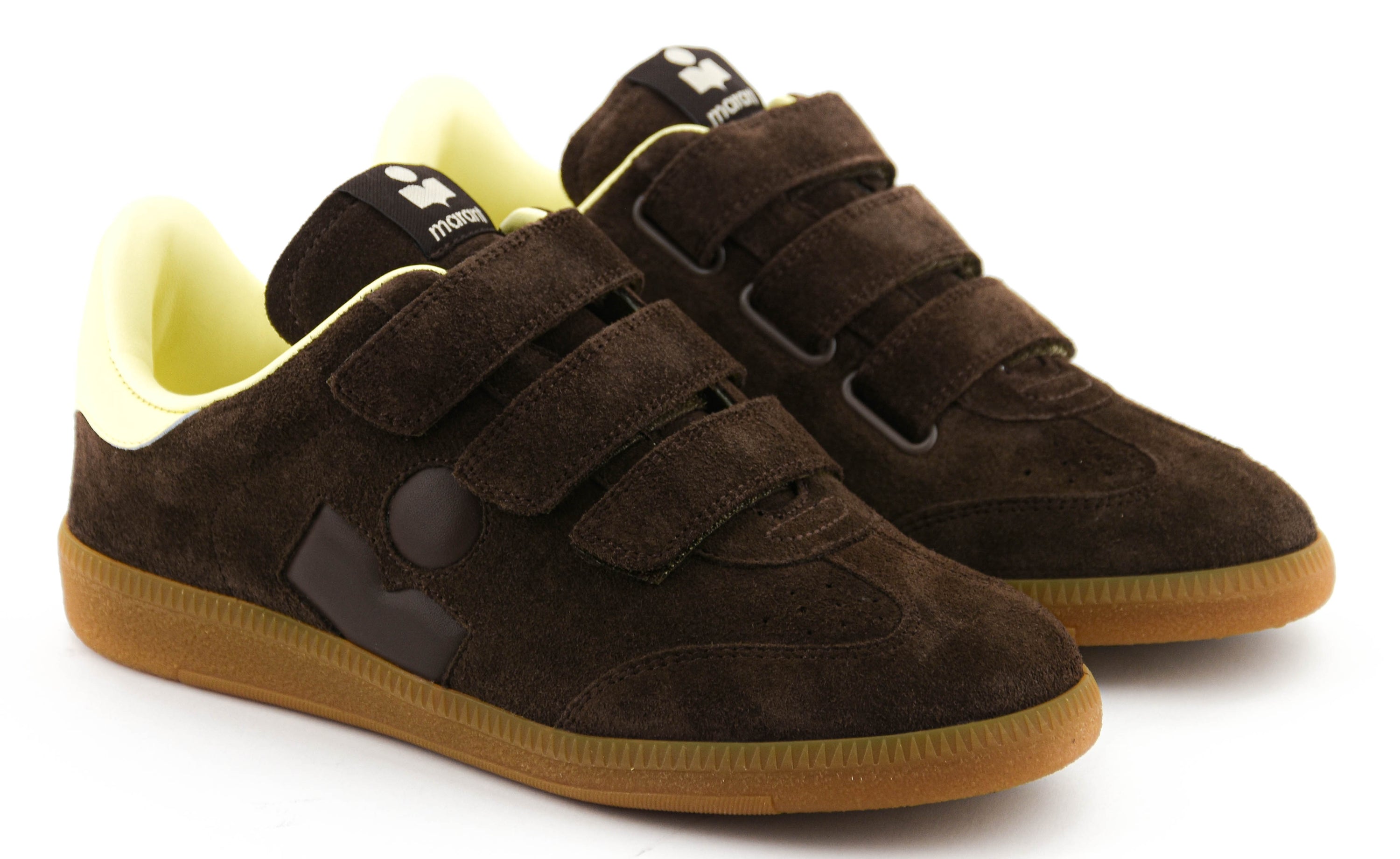 ISABEL MARANT BETH SNEAKER CHOCOLATE YELLOW