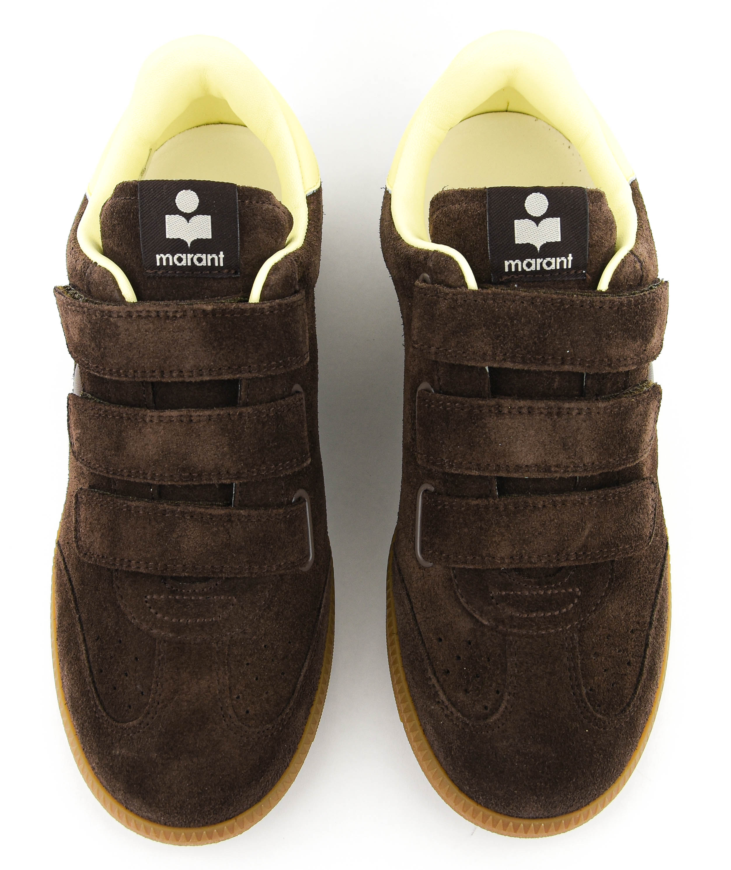 ISABEL MARANT BETH SNEAKER CHOCOLATE YELLOW