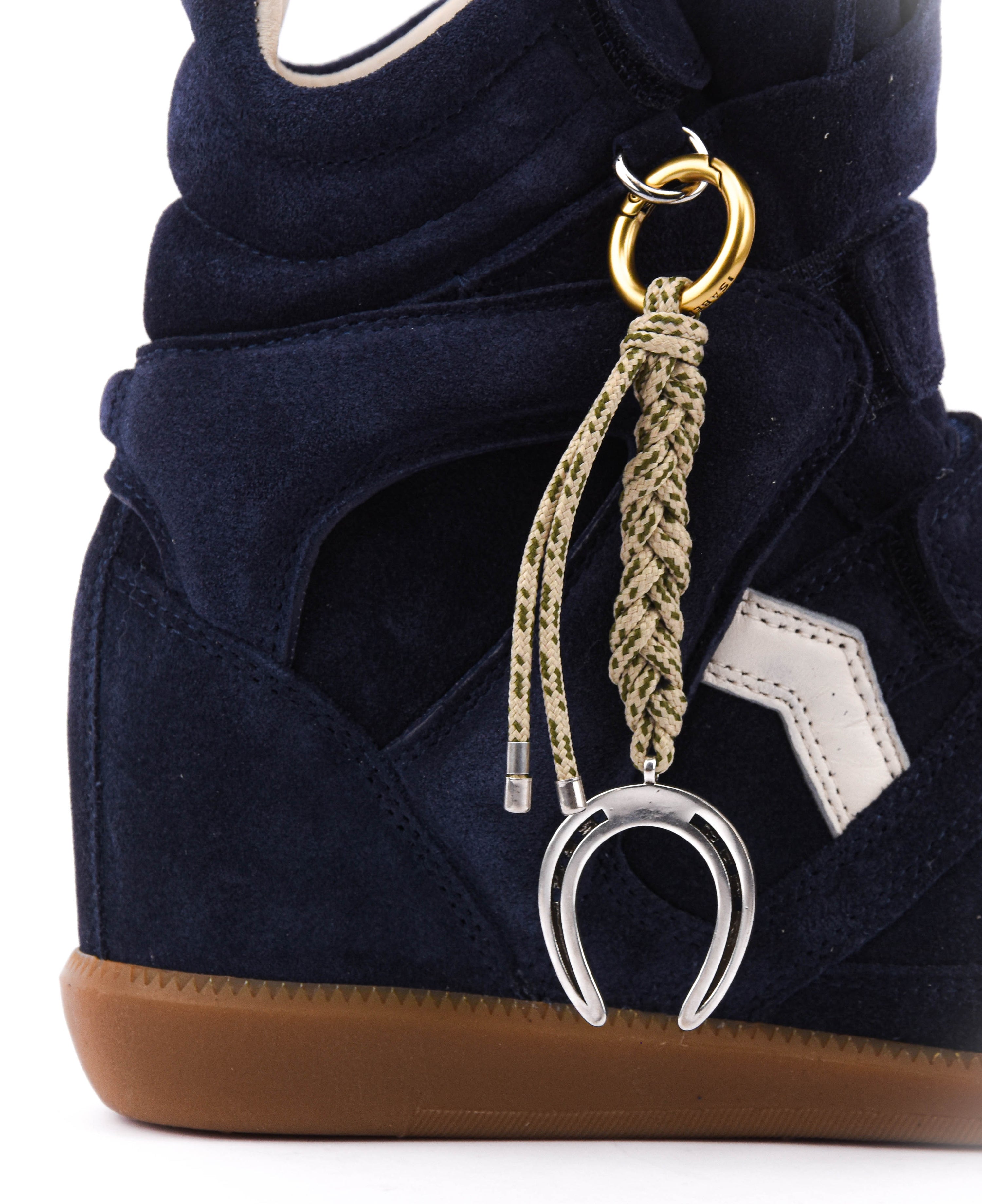 ISABEL MARANT HORSESHOE KEY RING ALMOND SILVER