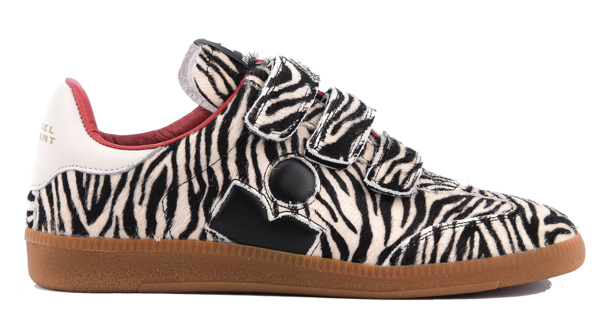 ISABEL MARANT BETH SNEAKER zebra