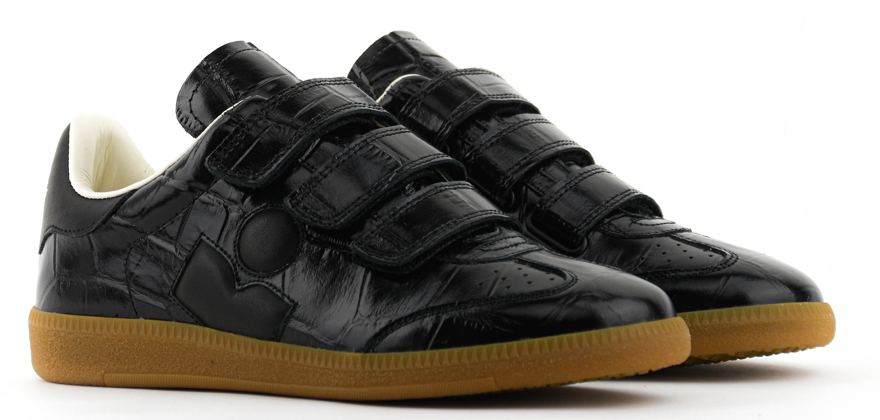ISABEL MARANT BESTH SNEAKER BLACK CROC