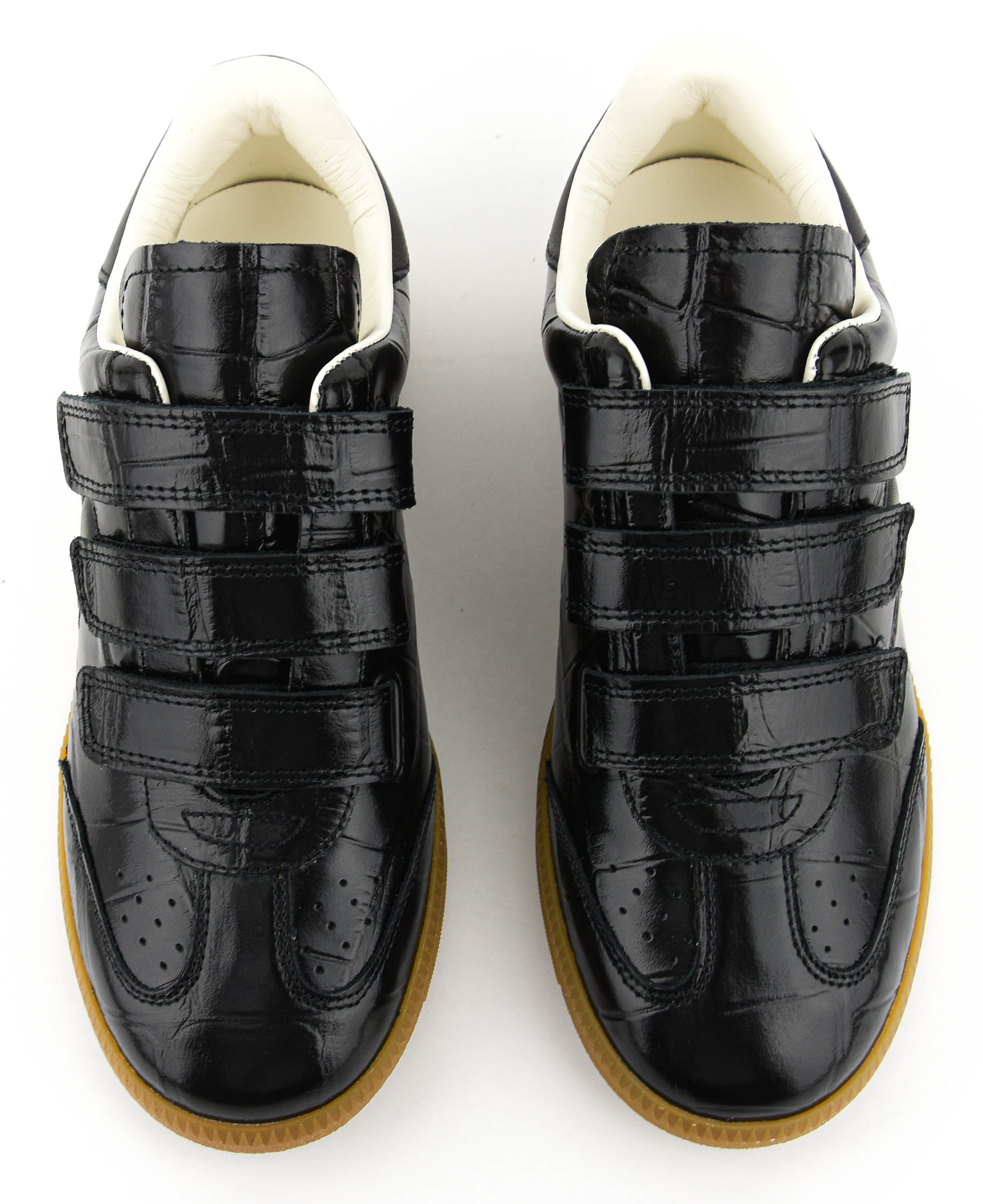 ISABEL MARANT BESTH SNEAKER BLACK CROC