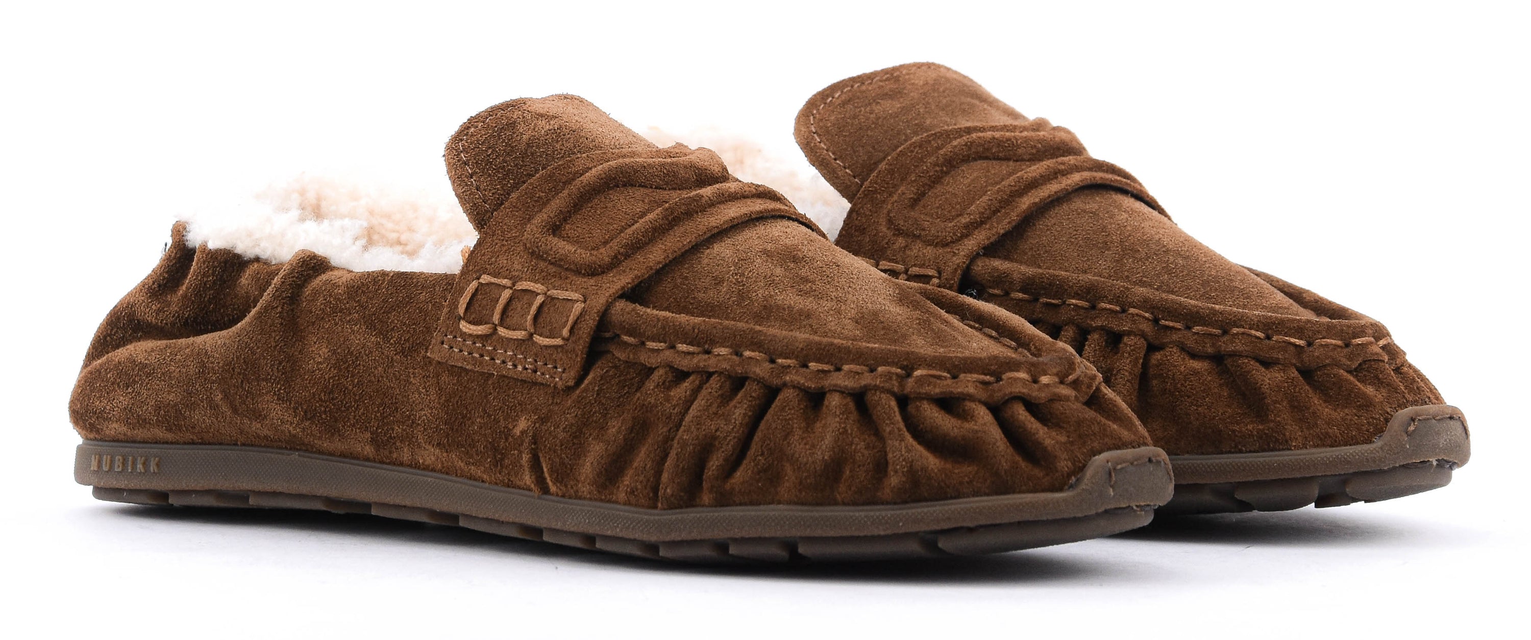 NUBIKK RILEY MIO FUR BROWN SUEDE