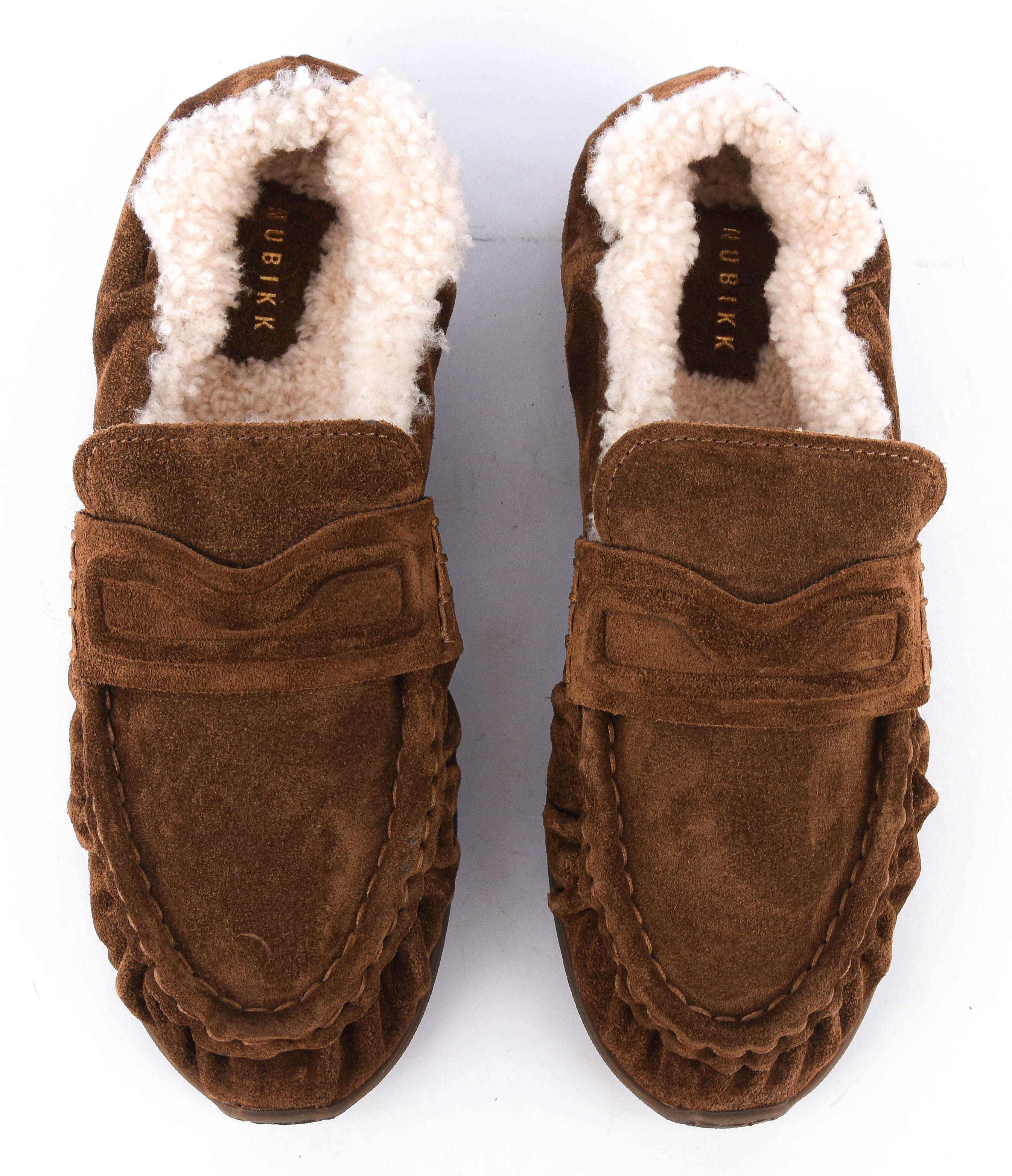 NUBIKK RILEY MIO FUR BROWN SUEDE