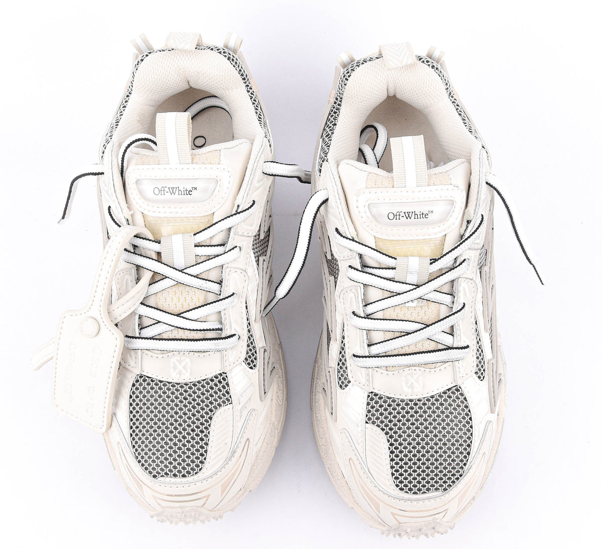 OFF WHITE BE RIGHT BACK WORN OUT BEIGE/GREY