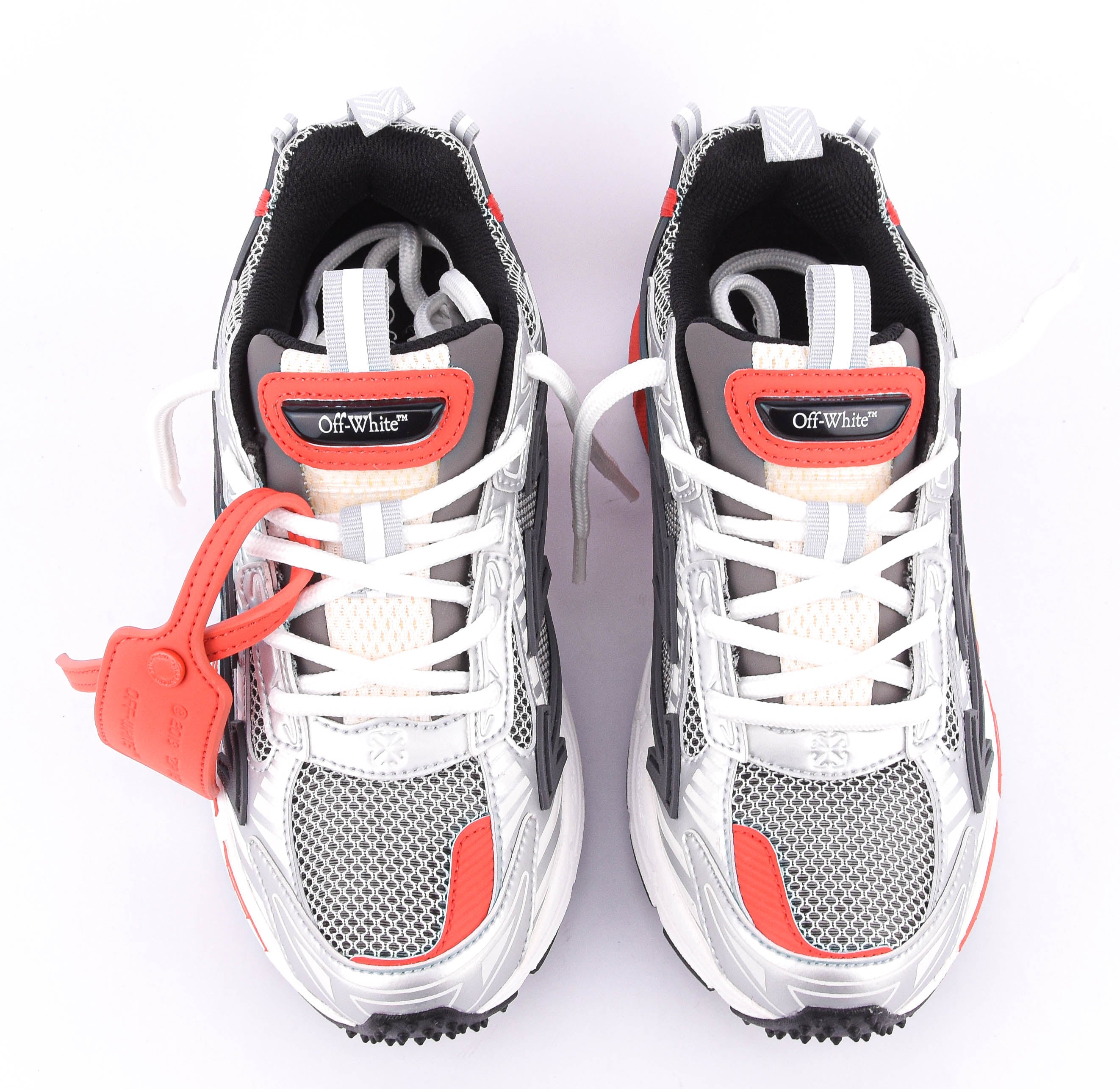 OFF WHITE BE RIGHT BACK GREY/RED