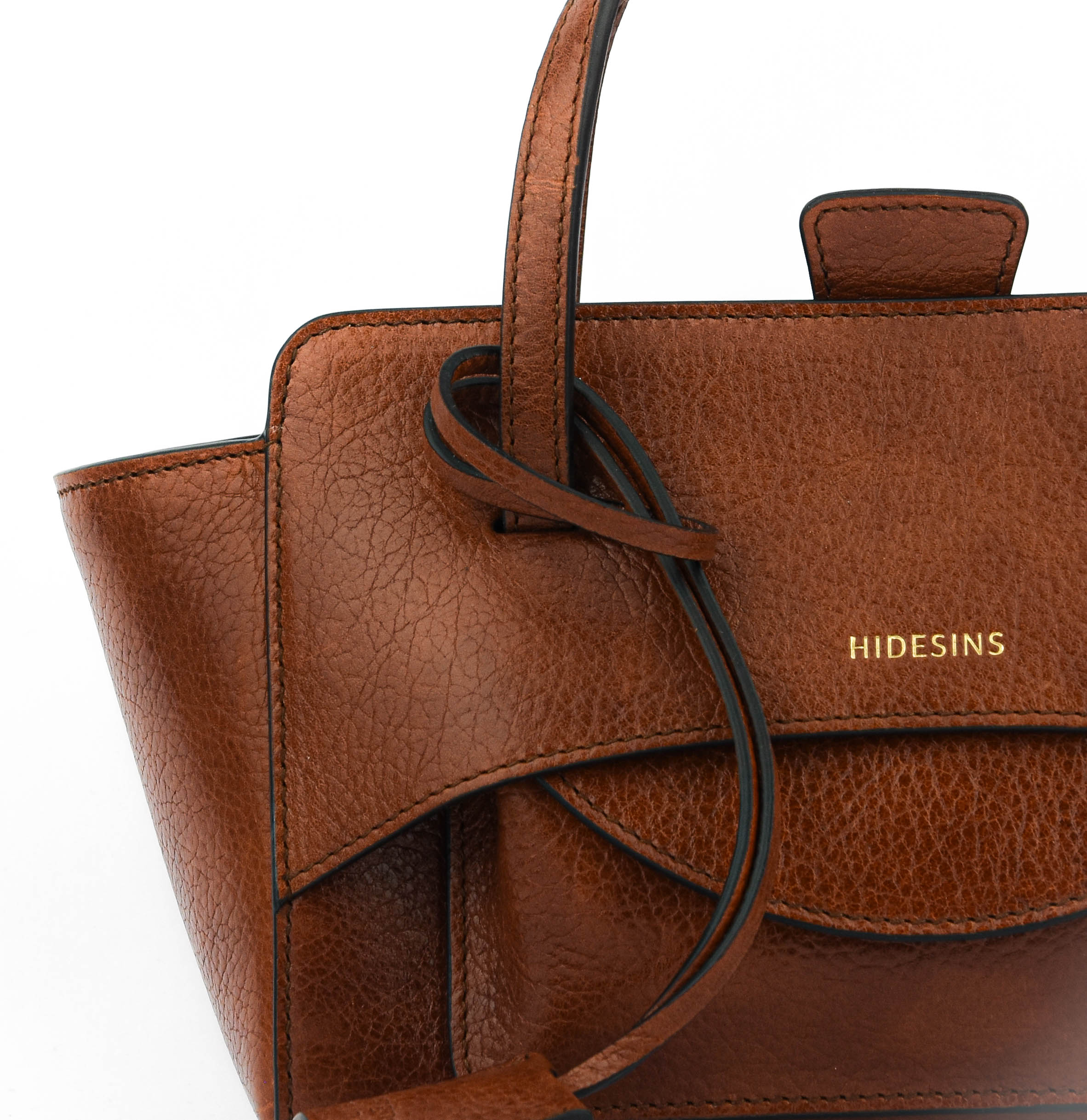 HIDESINS FLAP S  LAGOON COGNAC