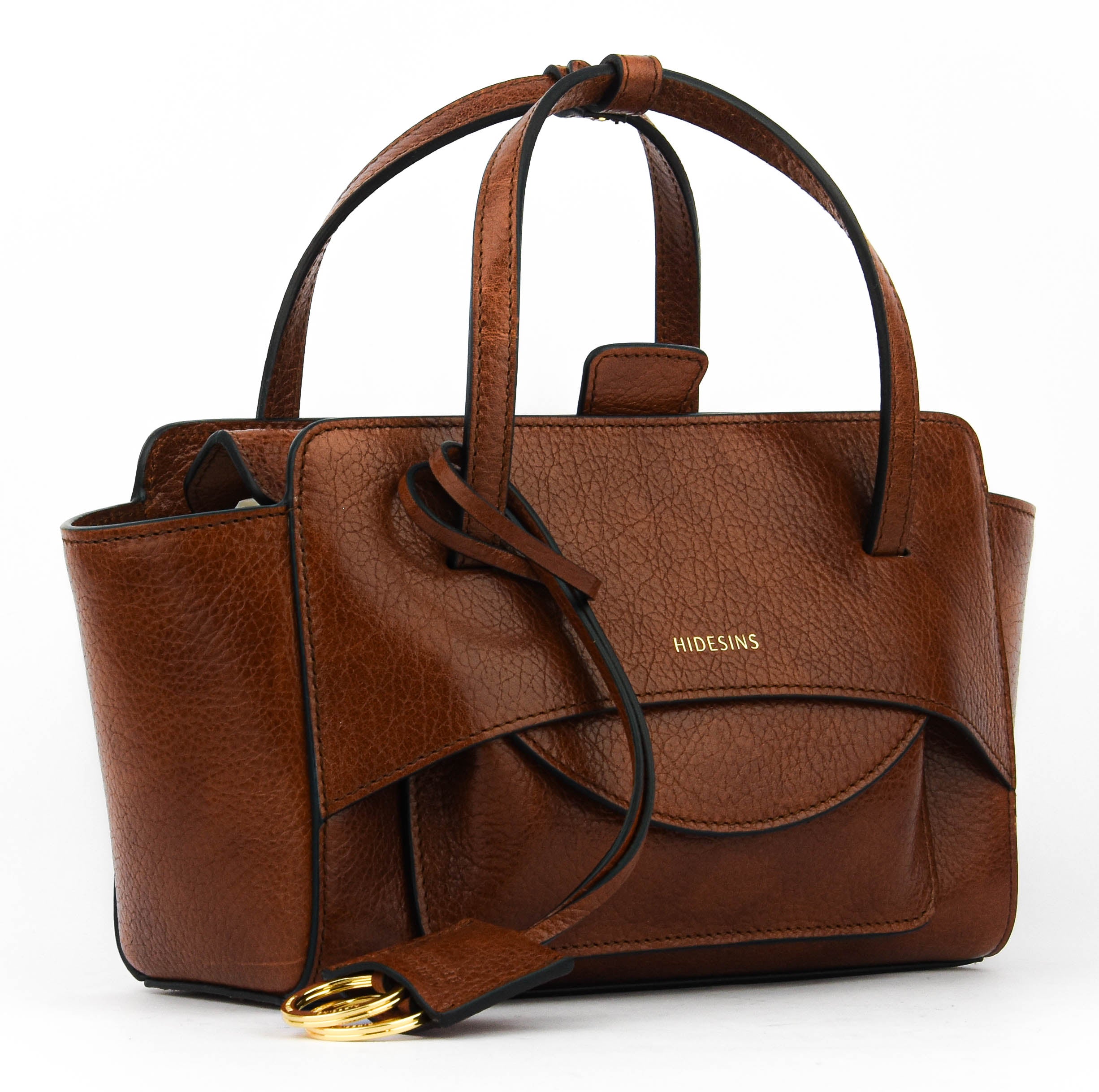 HIDESINS FLAP S  LAGOON COGNAC