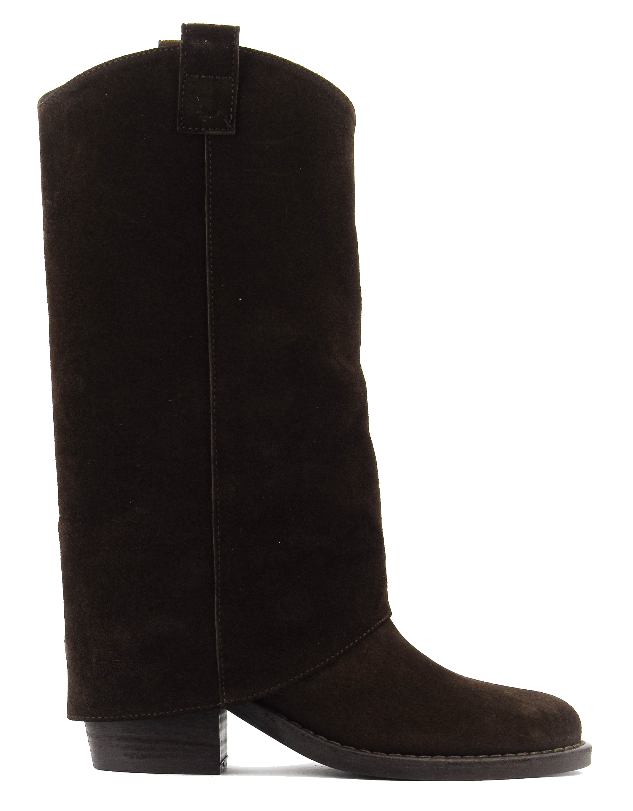 PAUL WARMER HOODED BOOTIE BROWN suede
