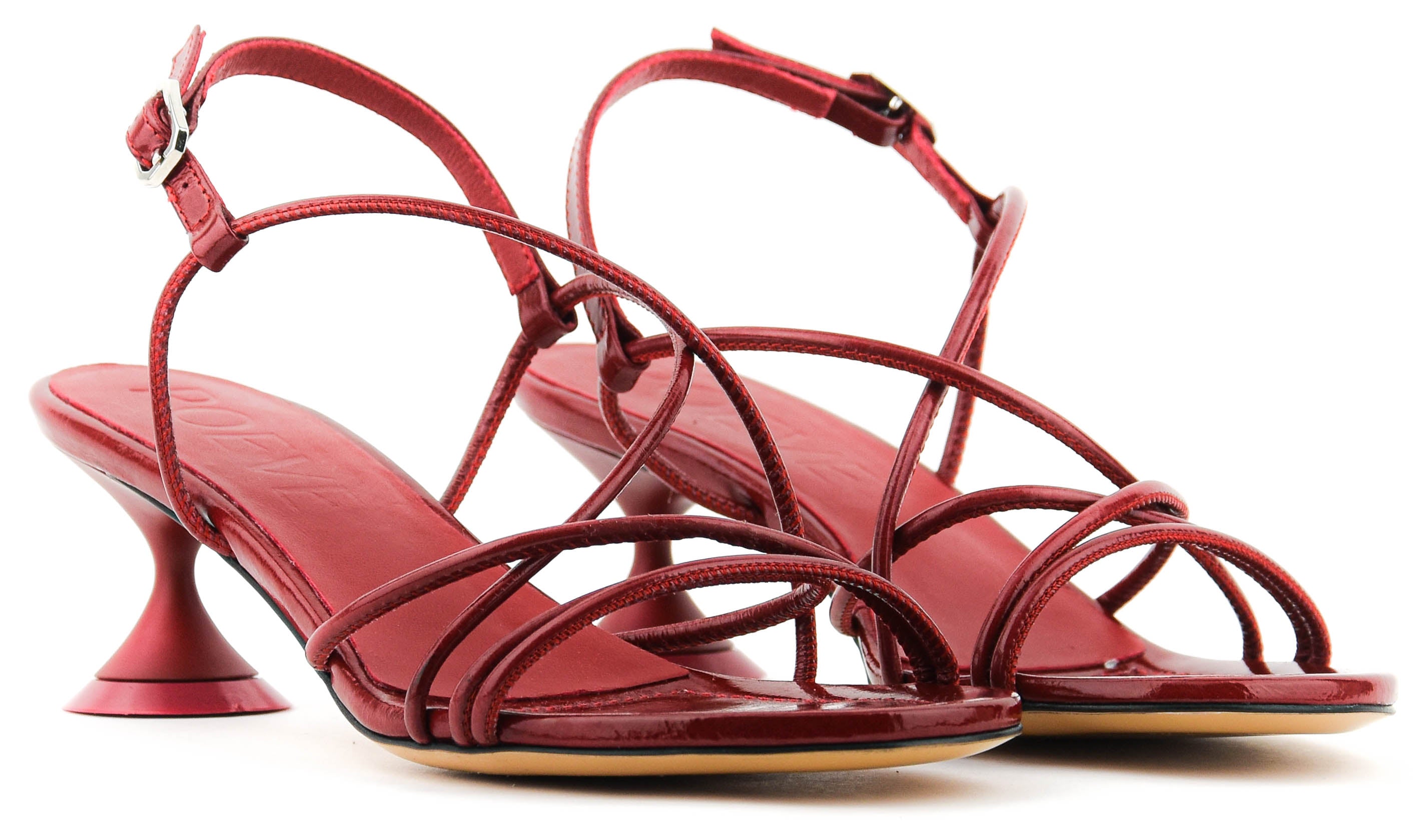 POEVE STRAPPY SANDAL RED
