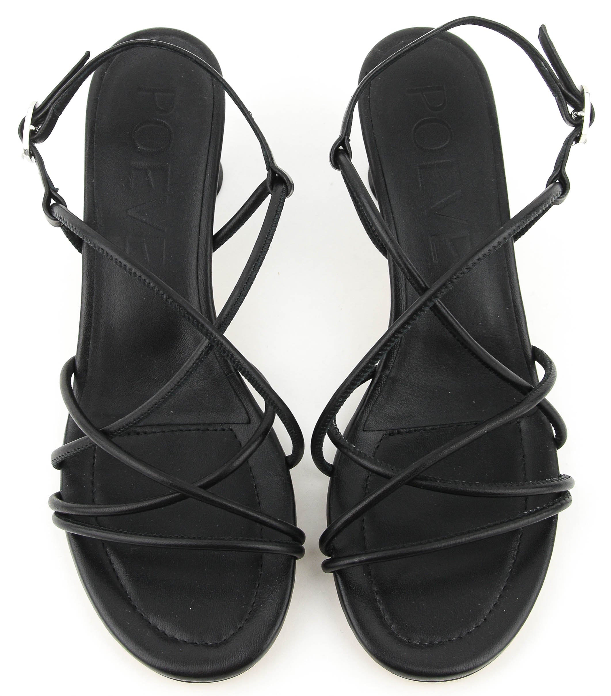 POEVE STRAPPY SANDAL BLACK