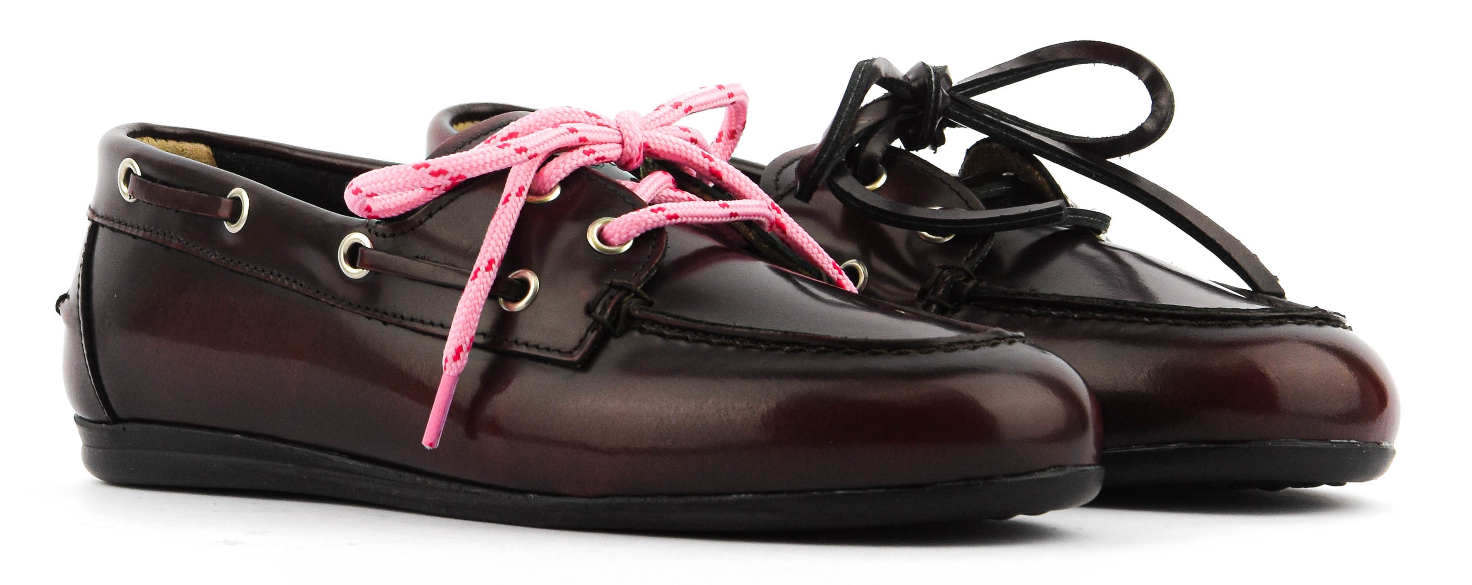POSA BOAT LOAFER BRUSHED BURGUNDY