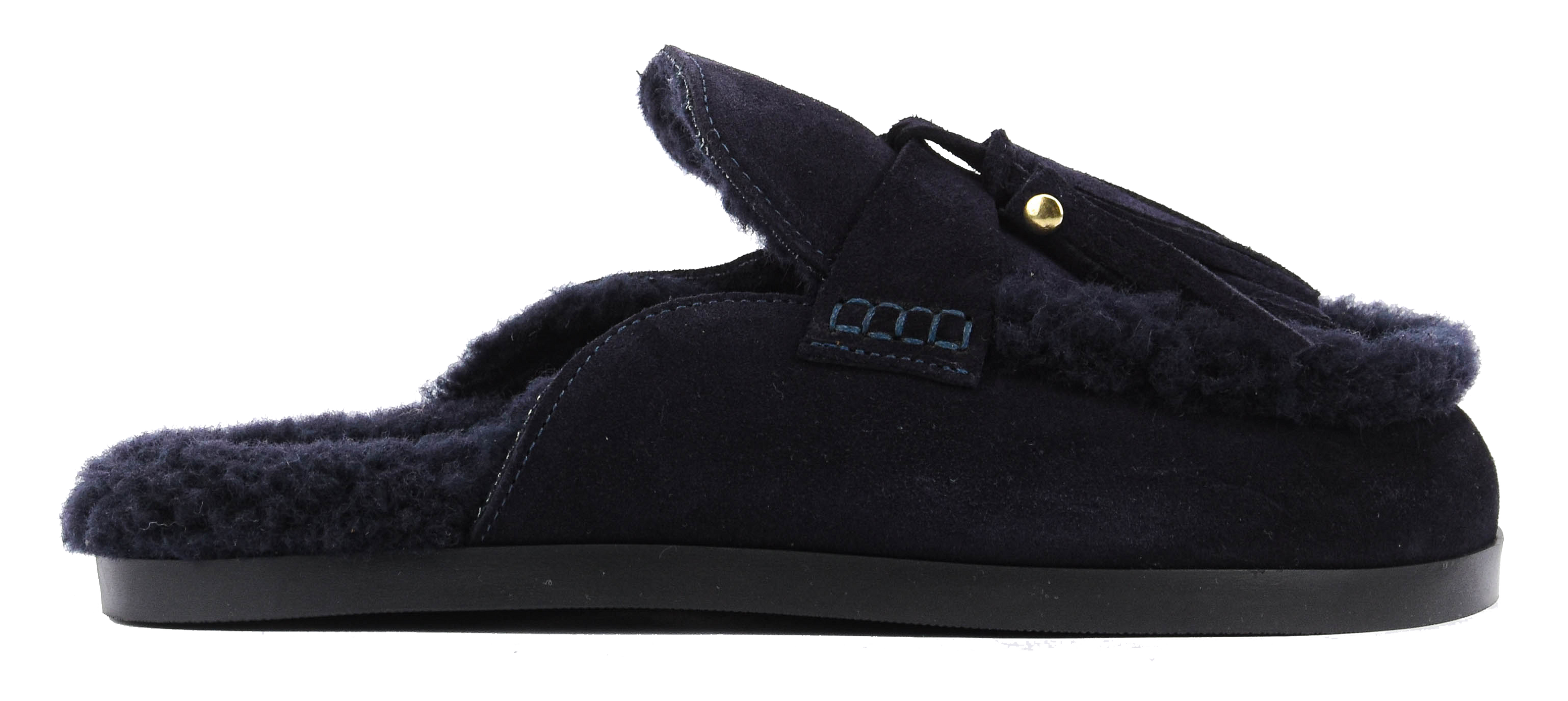 POSA RANCH TASSEL MULE NIGHT blue
