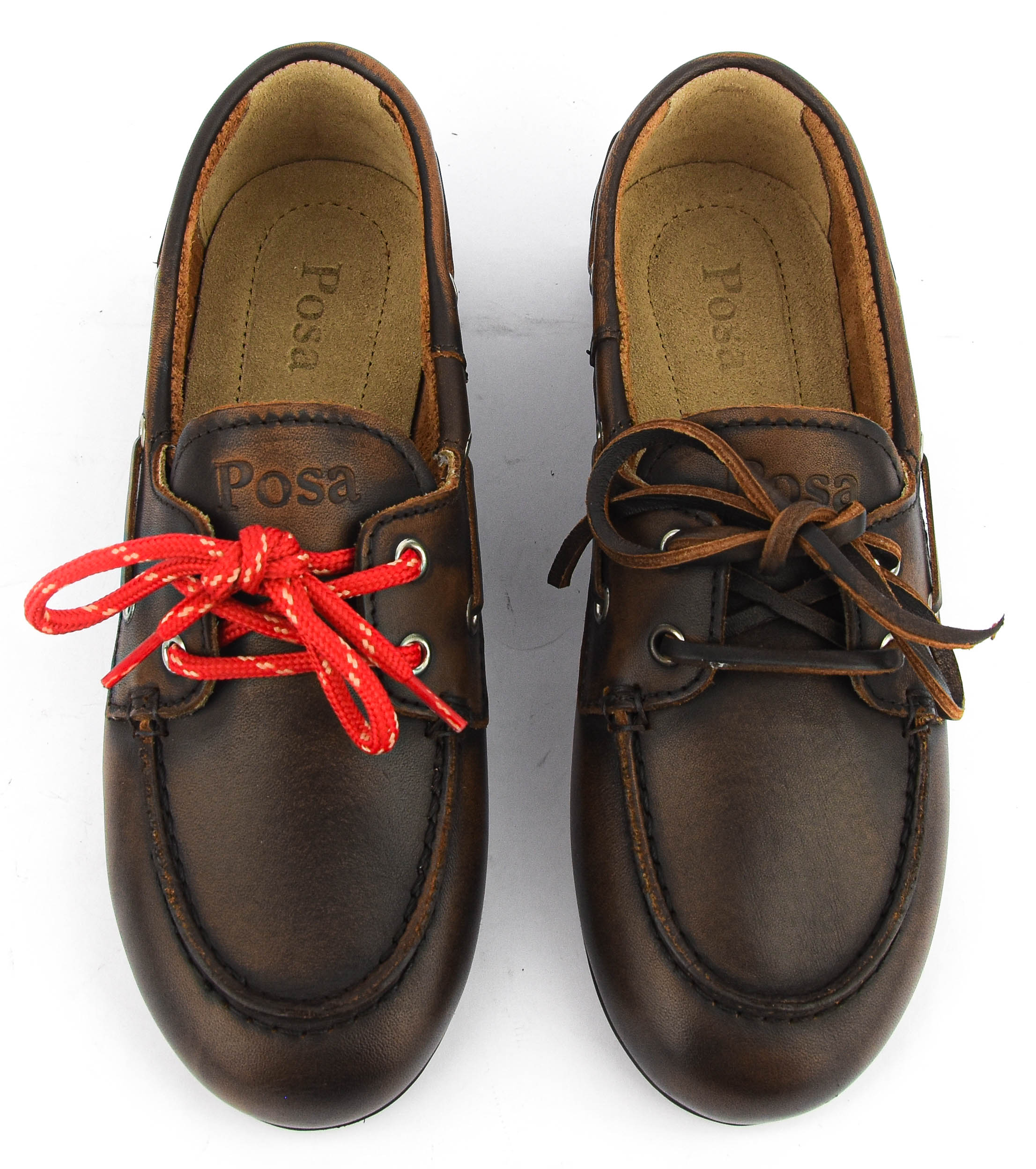 POSA BOAT LOAFER BRUSHED COFFEE