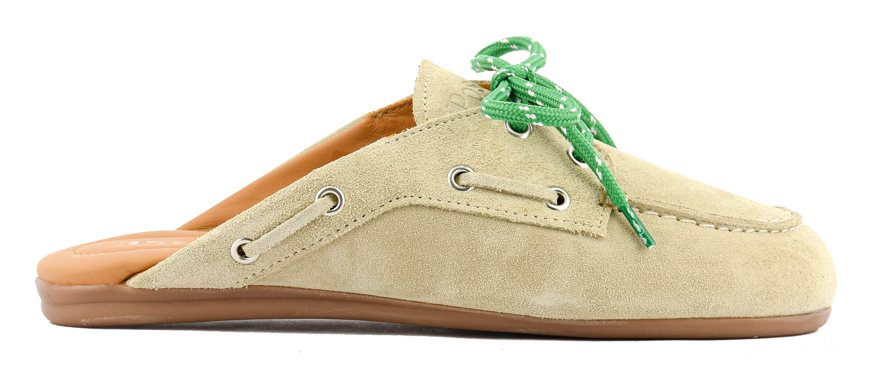 POSA BOAT LOAFER MULE LIGHT TAUPE