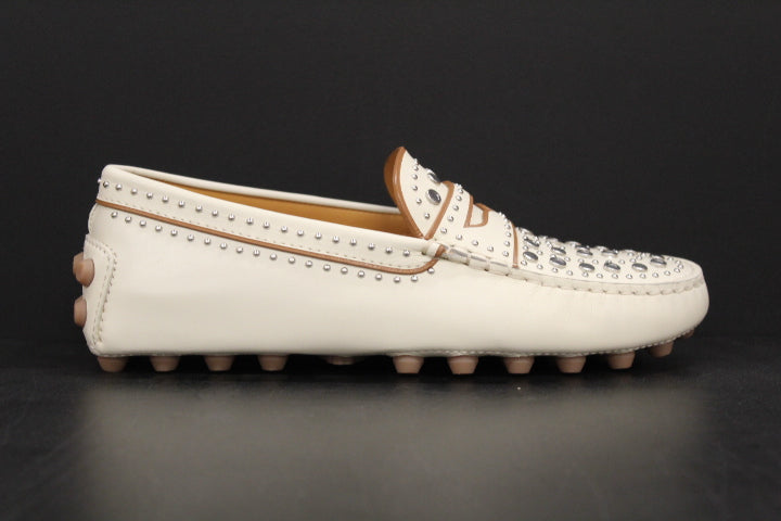 TODS GOMMINO STUDDED OFF WHITE