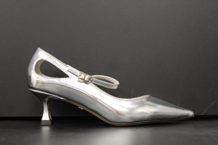 LOLA CRUZ X PAUL WARMER TINA PUMP SILVER