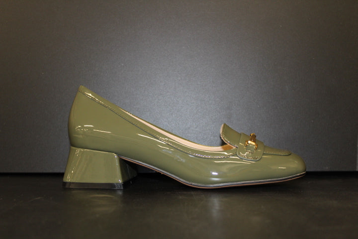 LOLA CRUZ X PAUL WARMER CLOVER PUMP OLIVE