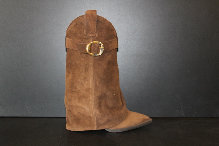 TORAL FOLK BOOT BROWN SUEDE