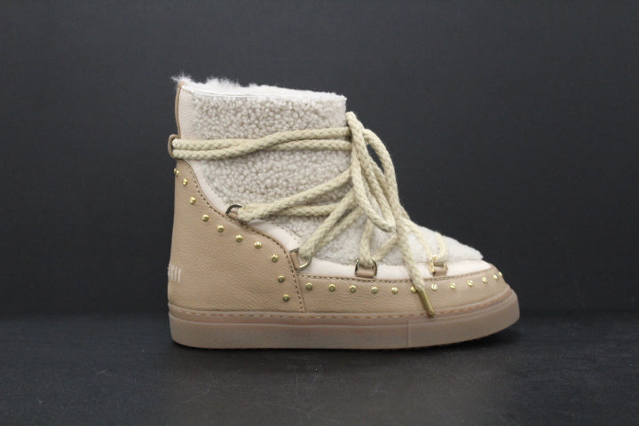 INUIKII CURLY ROCK WEDGE BEIGE