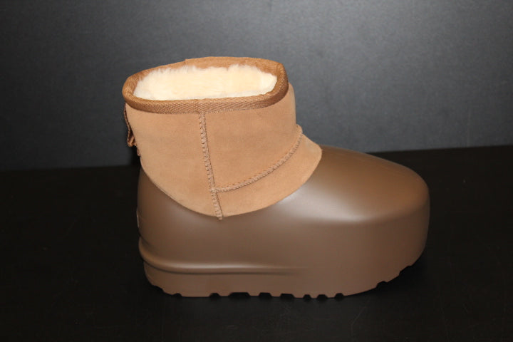 UGG CLASSIC MINI PUMED MOLDED CHESTNUT