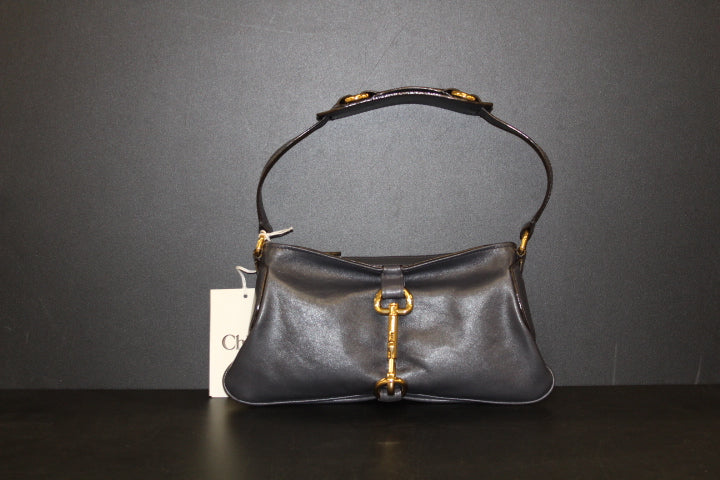 CHLOE KERALA 25 SHOULDER BAG MINI BLACK NAVY