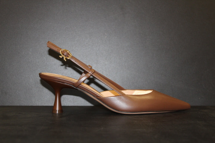 GIANVITO ROSSI ASCENT SLINGBACK 55 BROWN