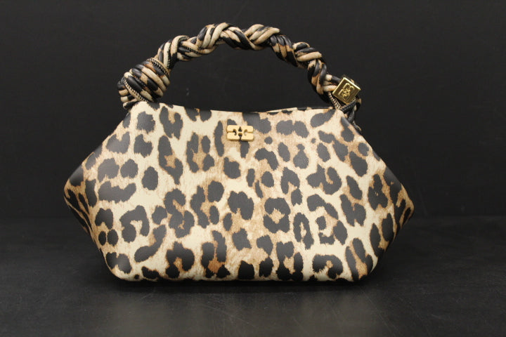 GANNI BOU BAG MINI LEOPARD