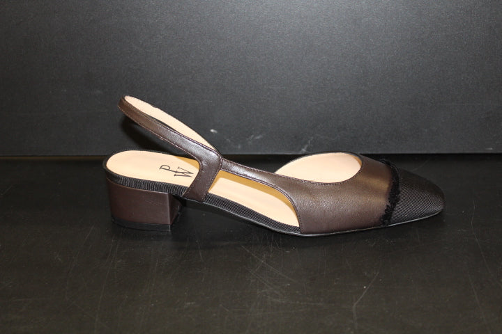 PAUL WARMER LOULOU SLINGBACK BALLERINA DARK BROWN