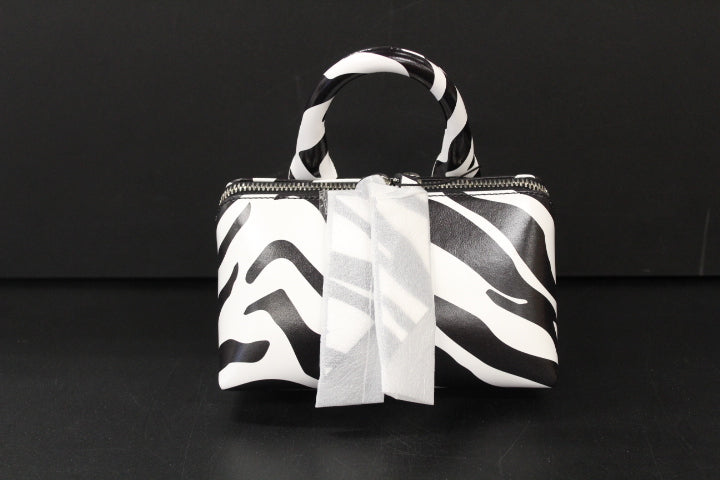 THE ATTICO FRIDAY MINI BAG WHITE BLACK