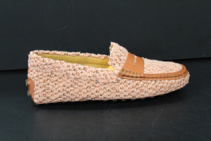 TOD'S MOCCASSINE PINK BOUCLE