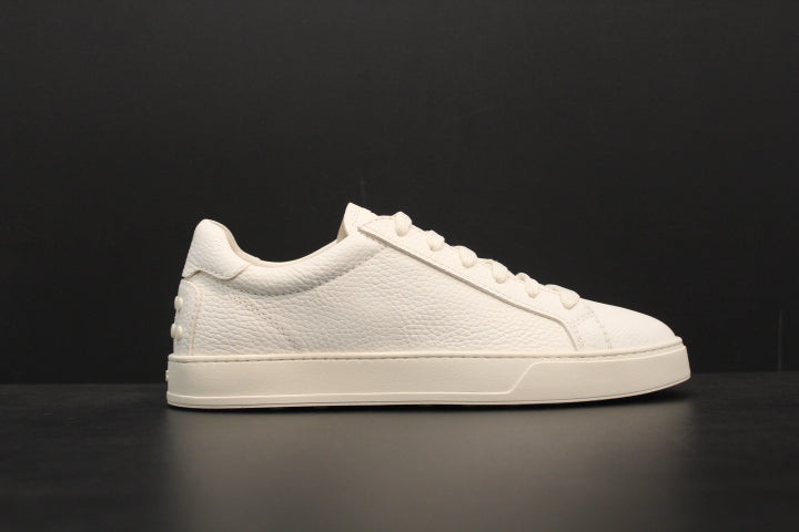 TOD'S SNEAKER WHITE FULLGRAIN LEATHER