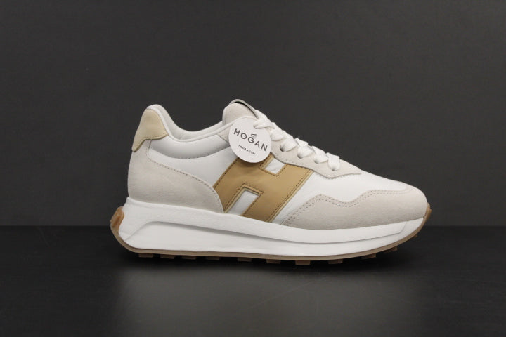 HOGAN  H641 SNEAKER WHITE CAMEL