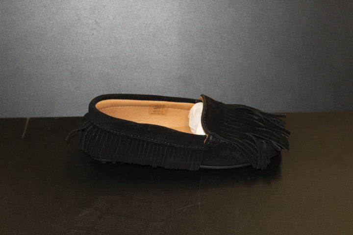 TORAL OTOE MOCCASINE FRANGES  BLACK