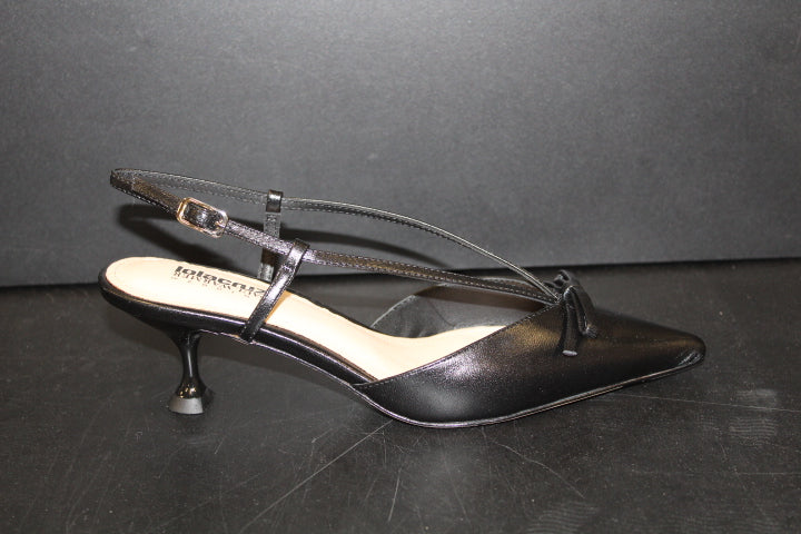 LOLA CRUZ SATINA 55 SLINGBACK BLACK