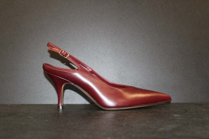 PAUL WARMER DECADENT SLING PUMP BORDO