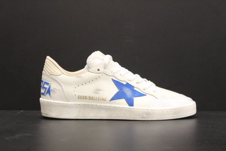 GOLDEN GOOSE BALLSTAR WHITE BLUE