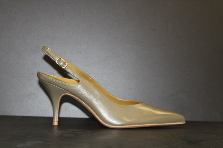 PAUL WARMER DECADENT SLING PUMP  MOSS