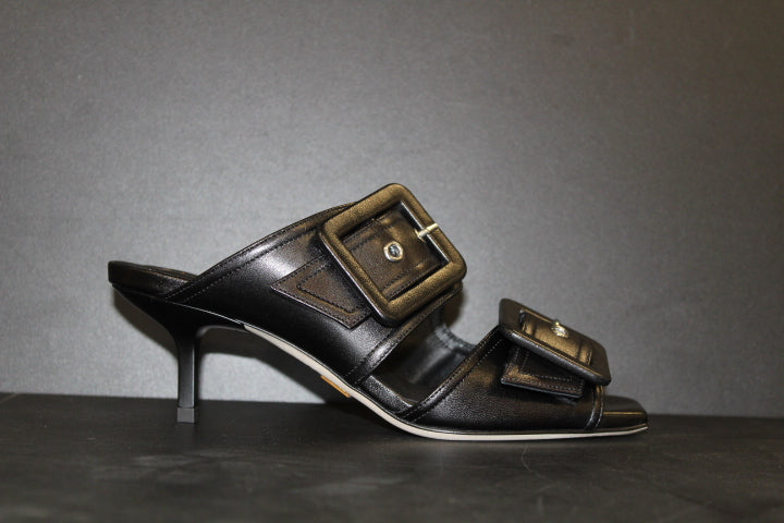 GIAMPAOLO VIOZZI  MULTI BUCKLE SANDAL BLACK NAPPA