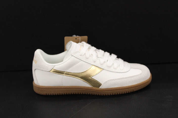 DIADORA TRAINER METALLIC WHITE GOLD