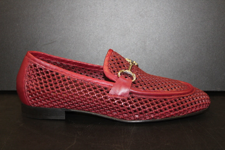 POEVE MESH LOAFER BORDEAUX