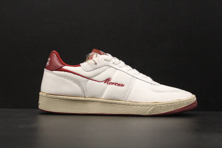 MERCER RE-TENNIS VINTAGE WHITE RED