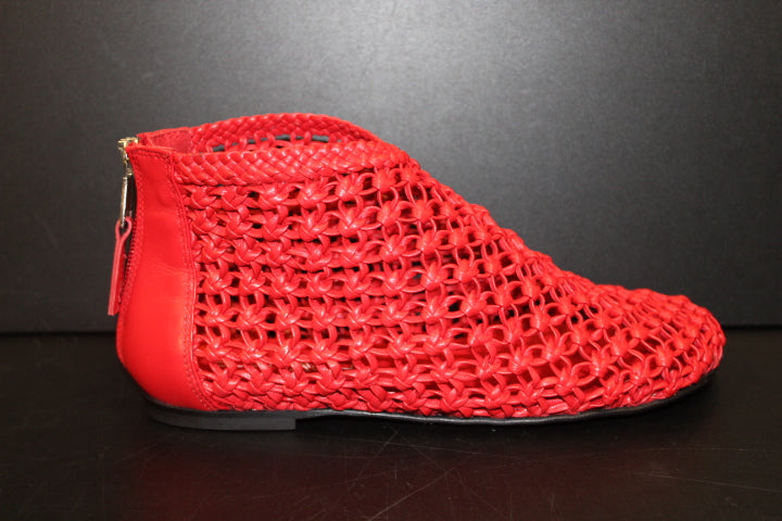 ELENA IACHI CROCHET BOOTIE ROSSO