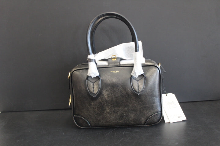 GOLDEN GOOSE VITA BAG BLACK VINTAGE LEATHER