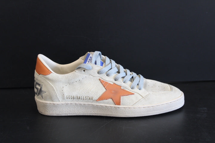 GOLDEN GOOSE BALLSTAR WOOD ASH GOLD FLAME