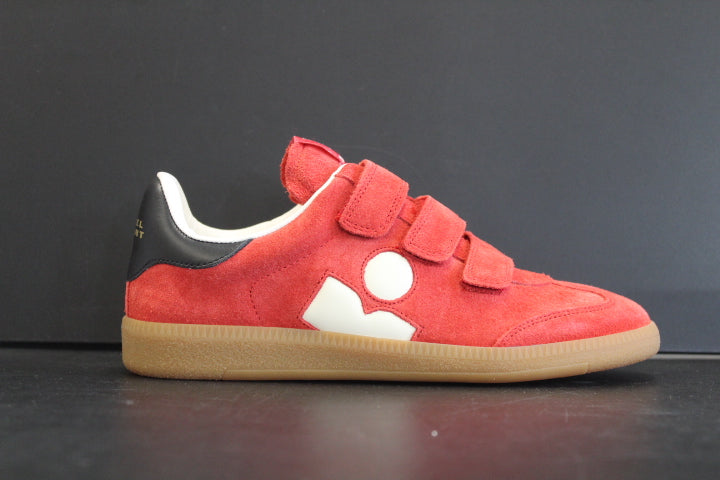 ISABEL MARANT BETH SNEAKER RED BEIGE