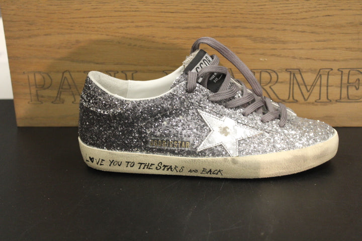 GOLDEN GOOSE SUPERSTAR CLASSIC GLITTER GREY