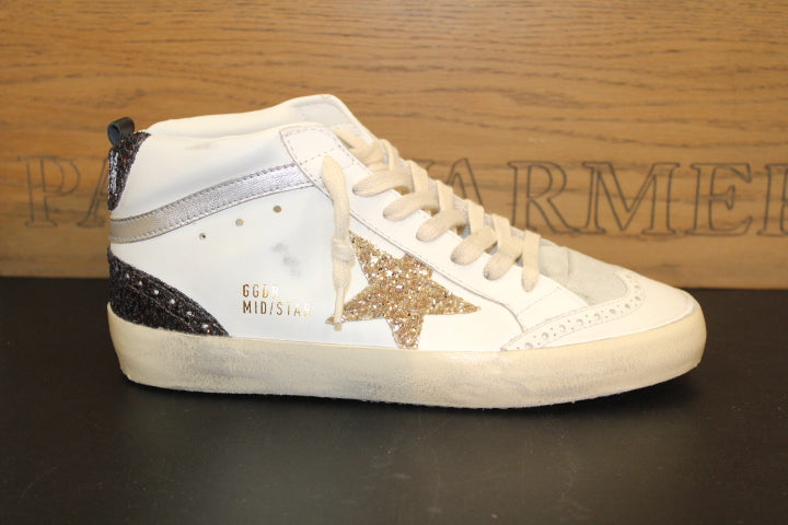 GOLDEN GOOSE MIDSTAR CLASSIC WHITE ICE GOLD
