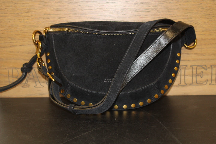 ISABEL MARANT BANANE SKANO BLACK SUEDE